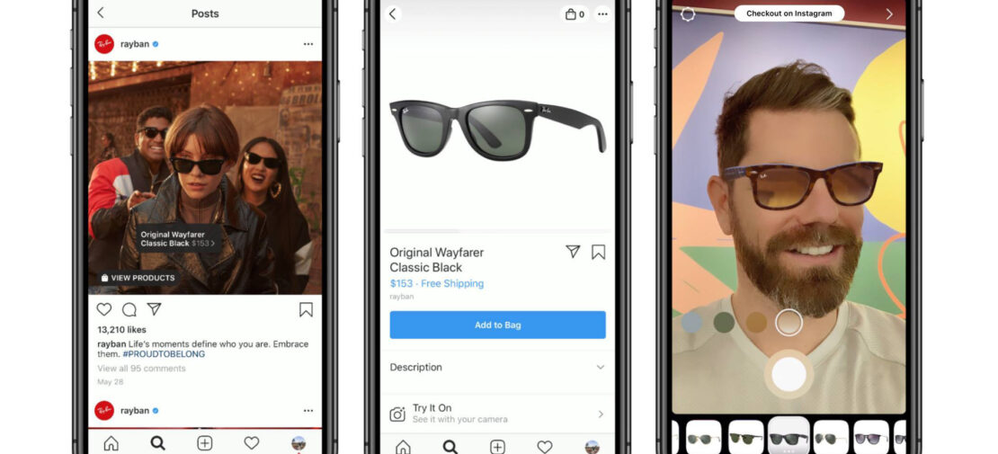 ray ban augmented reality ar advertising marketing genius ventures inc instagram